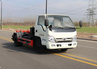 Camion à ordures à compression amovible de type boîte